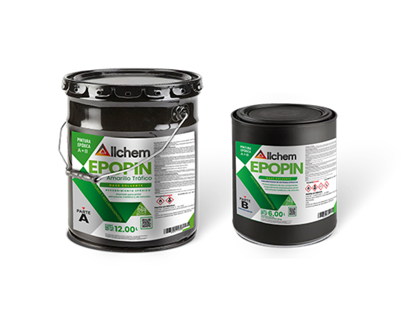 ALLCHEM EPOPIN A+B 010 KIT 6 LTS PINTURA EPOXICA ROJO BRILLANTE