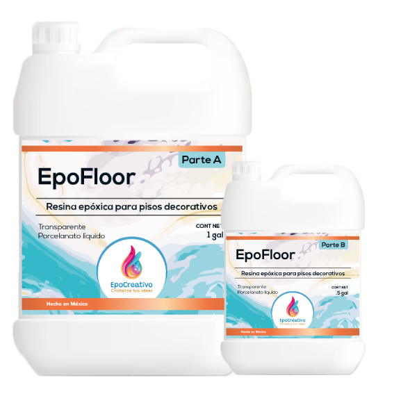 EPOCREATIVO EPOFLOOR Resina para pisos - Kit 1.5 gal (5.68 L)