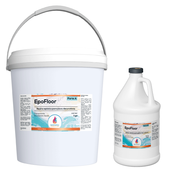 EPOCREATIVO EPOFLOOR- Resina para Pisos - Kit de 4.5 Galones ( 17.03 Lt)