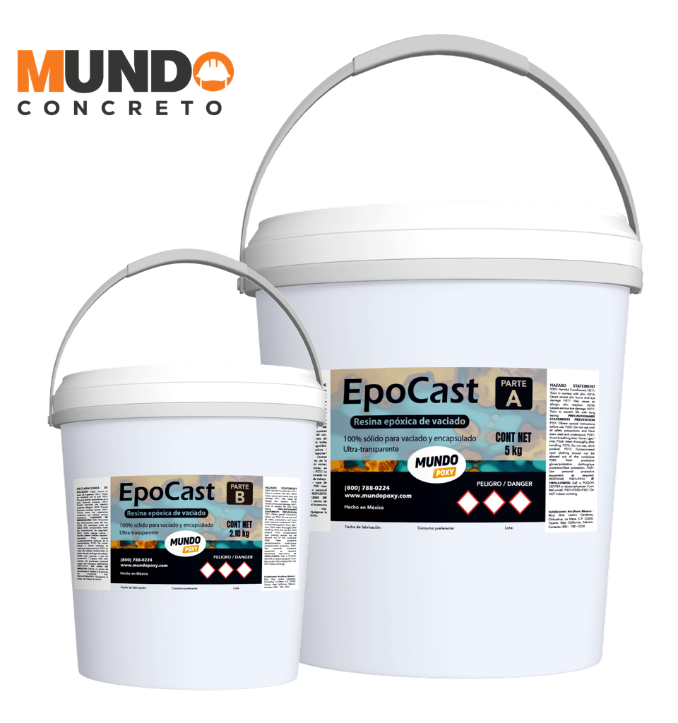 EPOCREATIVO EPOCAST- Resina Ultra-Transparente para Vaciado- Kit de 7.10 kg