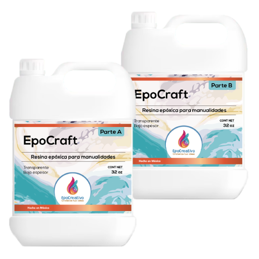 EPOCREATIVO EPOCRAFT- Resina para Manualidades-Kit de 0.5 Gal (1.9 Lt)