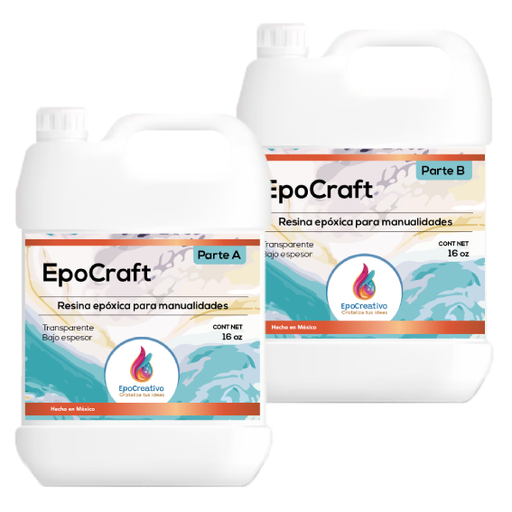 EPOCREATIVO EPOCRAFT- Resina para Manualidades- Kit de 32 Oz (0.946 Lt)